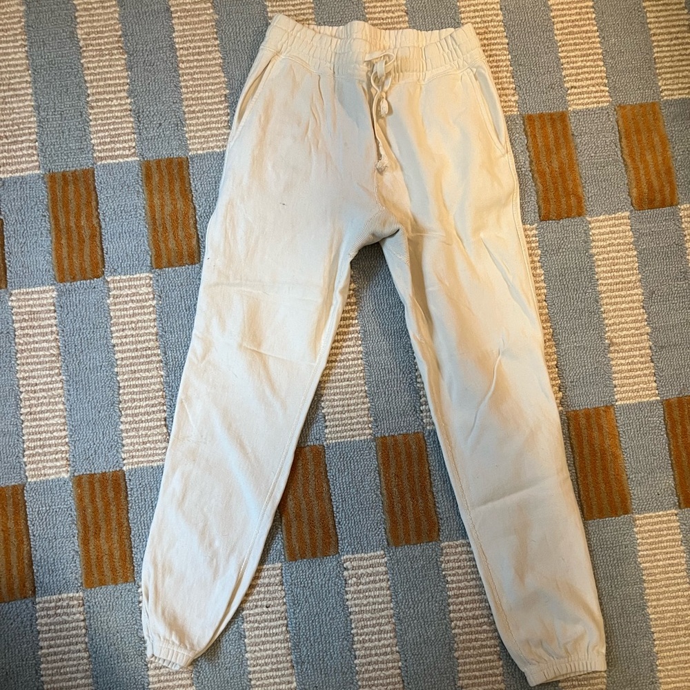 Todd Snyder Cream Drawstring Jogger Pants